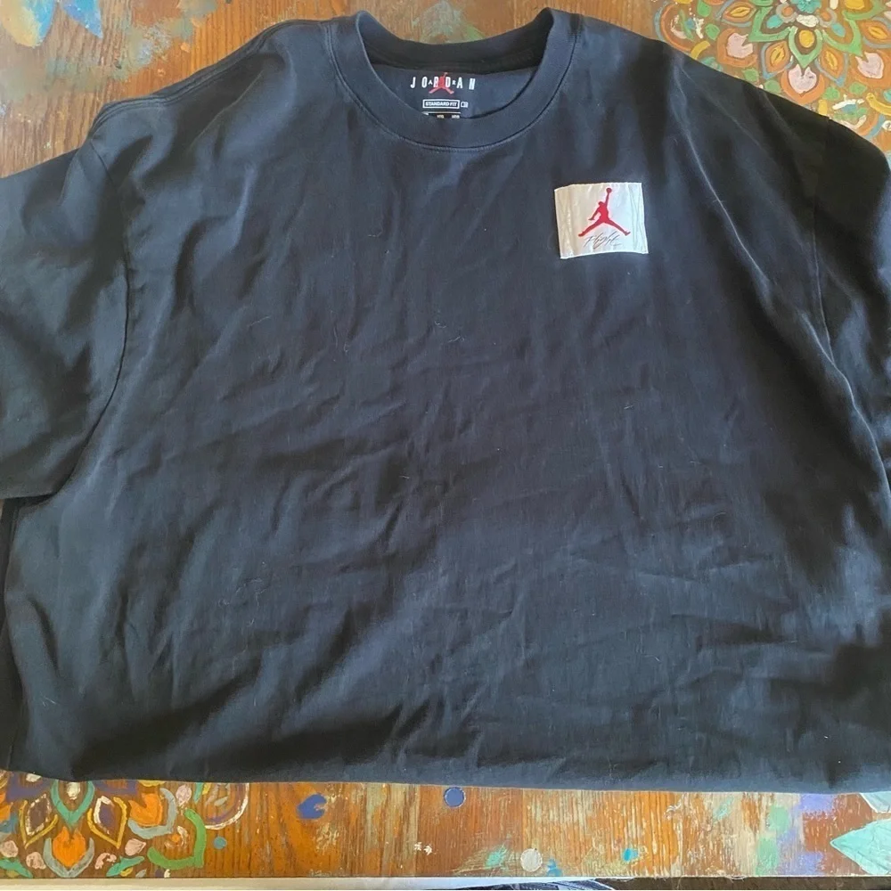 Nike Air Jordan Men's Black Graphic T-Shirt Size 3XL